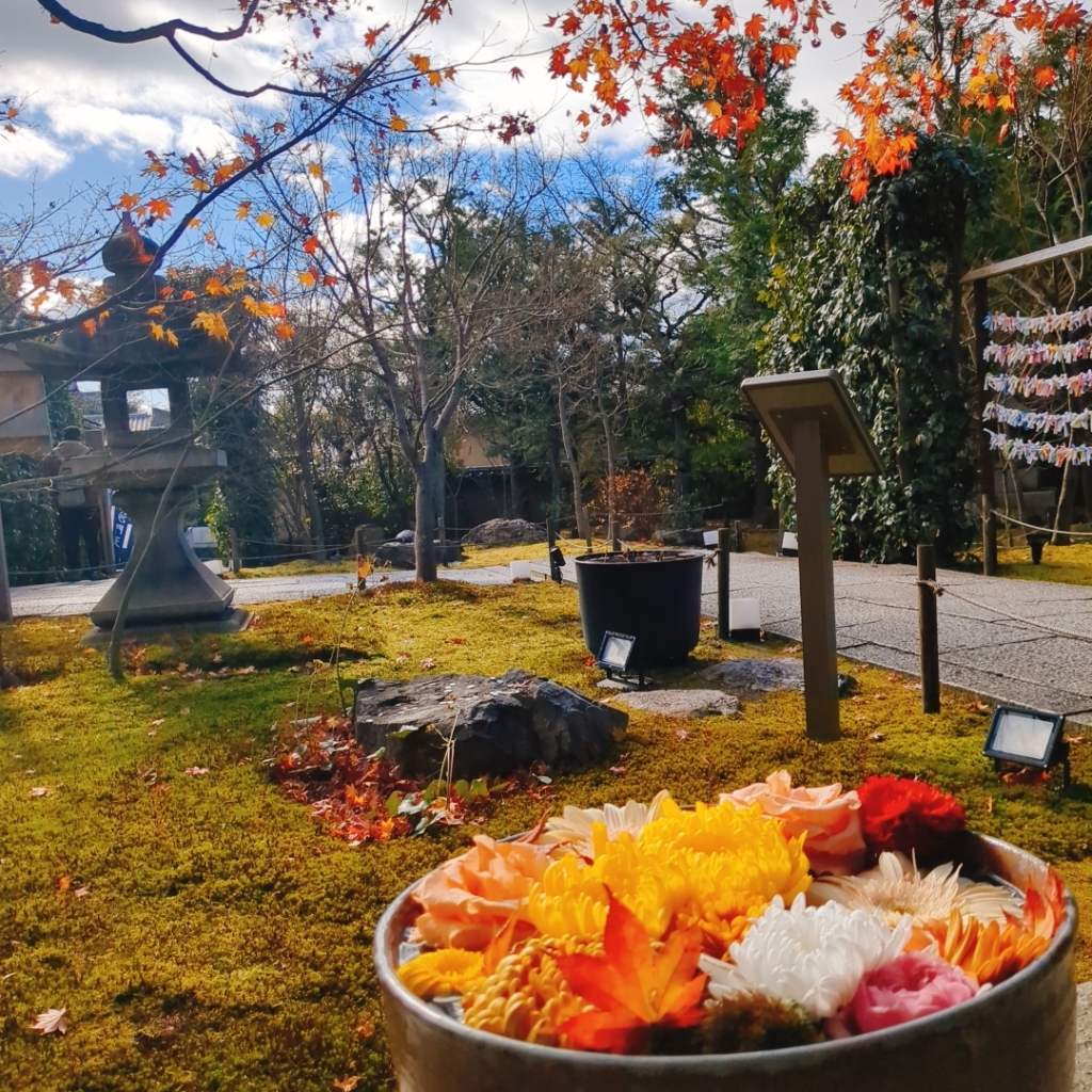 勝林寺の花手水